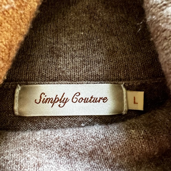 Simply Couture Tunic Cowl Neck Sweater, Size Large - Picture 3 of 7